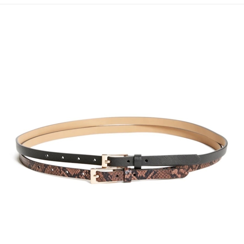 New GUESS Skinny Belt Set SZ S